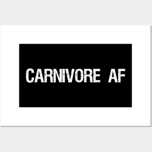 Carnivore AF Zero Carb Carnivorous Ketogenic Meat Eater Posters and Art